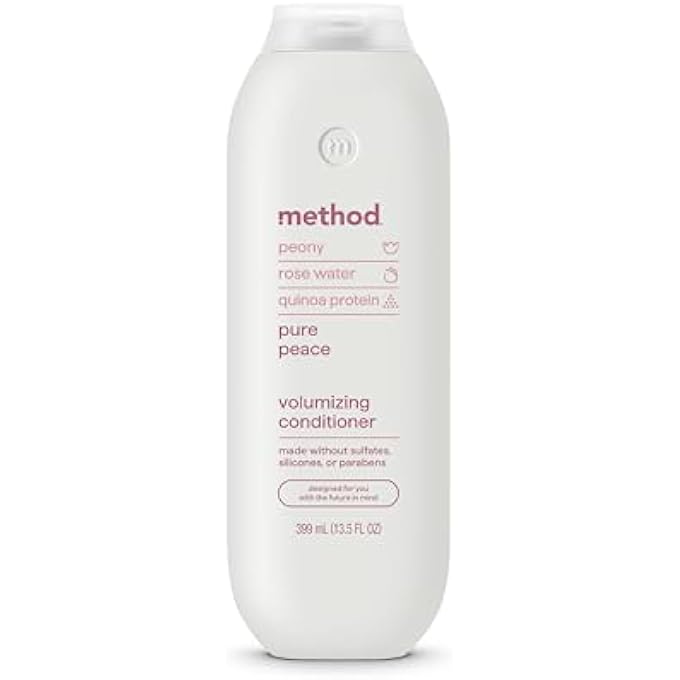 Method VOLUMIZING CONDITIONER, PURE PEACE WITH ROSE, PEONY, AND PINK SEA SALT SCENT NOTES, PARABEN AND SULFATE FREE, 13.5 OZ (PACK OF 1) - Image 1